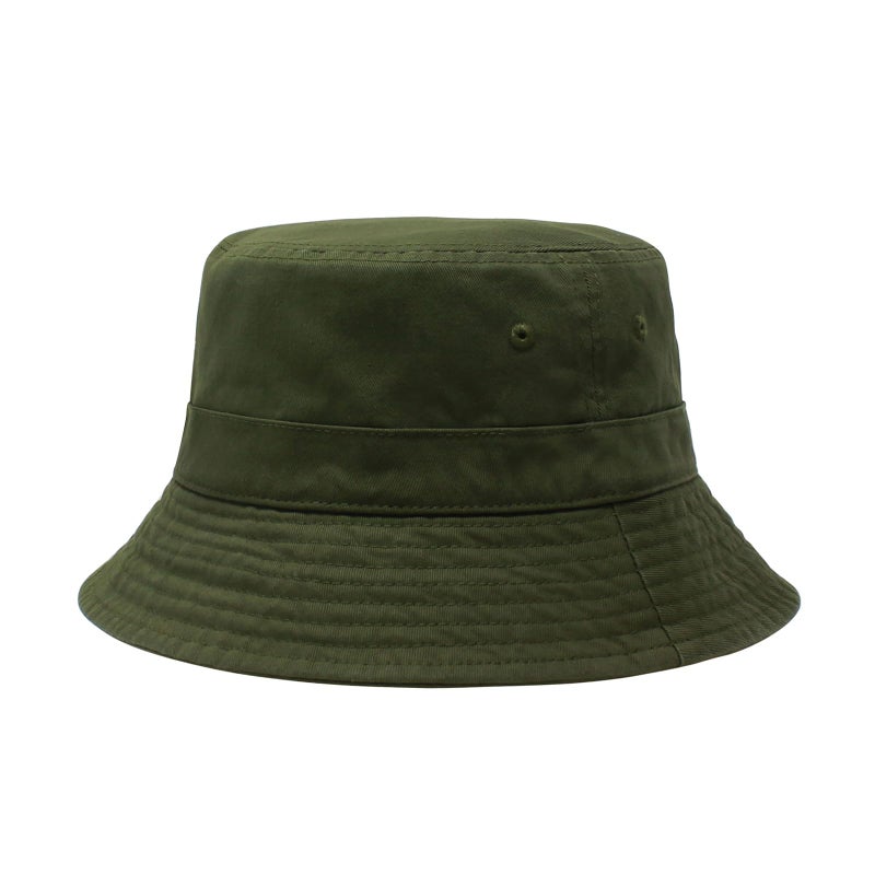 CHOK.LIDS Hot Summer Bucket Hat - Trendy Cotton Sun Hat for Beach, Golf, Fishing - Fun Outdoor Vacation Boonie for Men and Women (Army Green) - Image 1